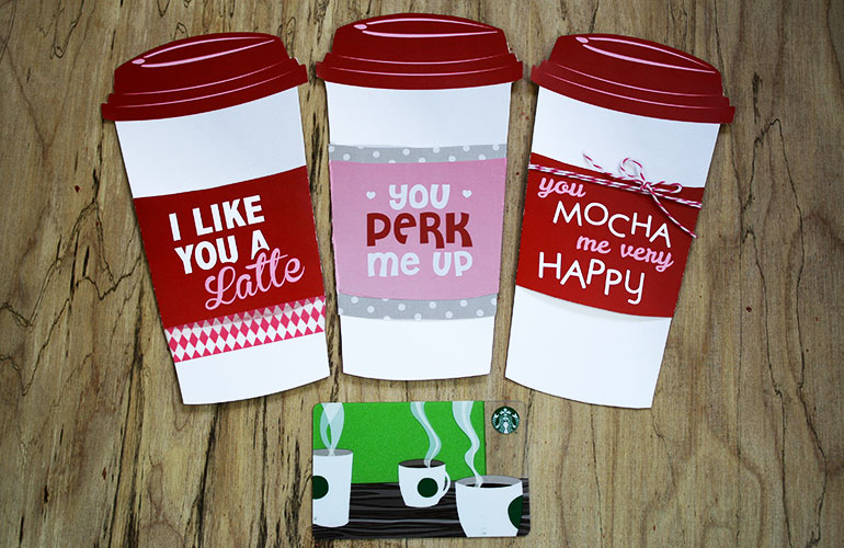 Starbucks Cup Gift Card Holder for Valentine's Day