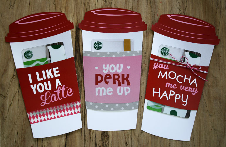 Printable Pdf Coffee Gift Card Holder Digital Download 