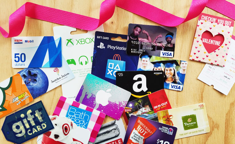 gift cards for teenage guys